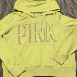 Pink Victoria's Secret neon hoodie